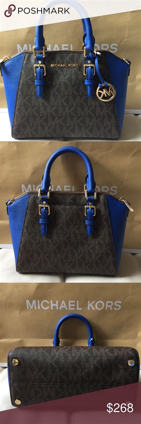 michael kors ciara medium blue